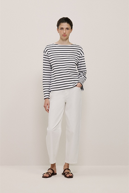 Australian Cotton Blend Tapered Leg Jean Australian Cotton Blend Tapered Leg Jean