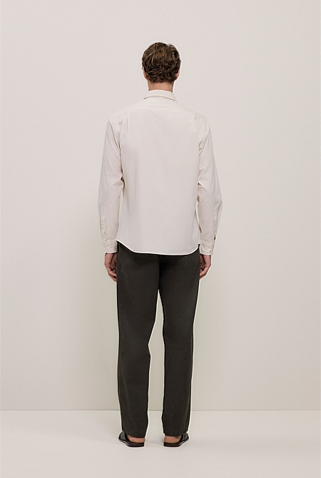 Garment Dyed Cotton Twill Shirt Garment Dyed Cotton Twill Shirt