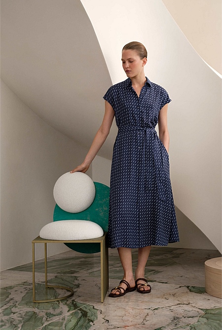 Cavelle Cap Sleeve Shirt Dress Cavelle Cap Sleeve Shirt Dress