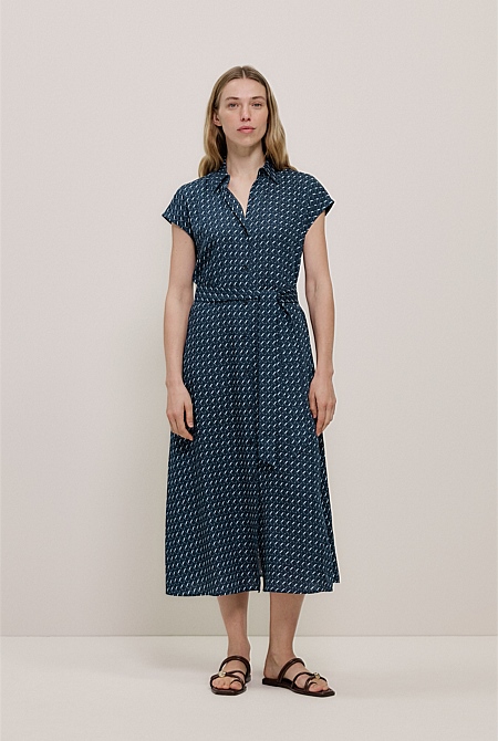Cavelle Cap Sleeve Shirt Dress Cavelle Cap Sleeve Shirt Dress
