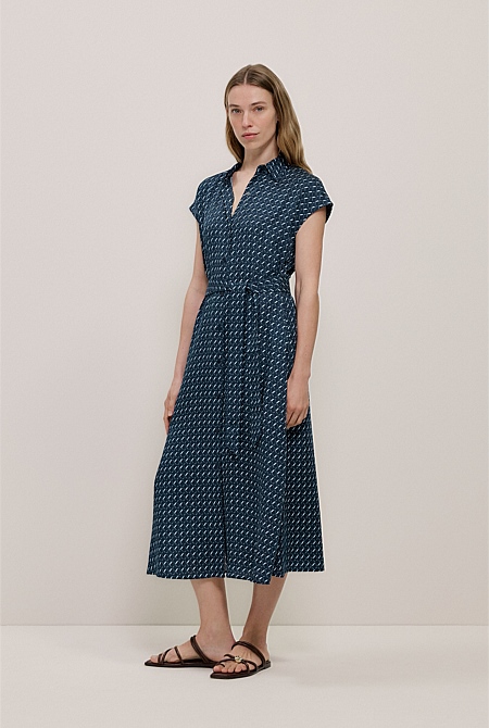 Cavelle Cap Sleeve Shirt Dress Cavelle Cap Sleeve Shirt Dress