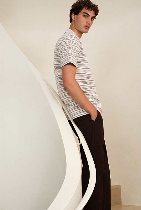 Jacquard Stripe Polo Jacquard Stripe Polo