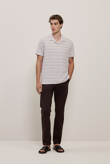 Jacquard Stripe Polo Jacquard Stripe Polo