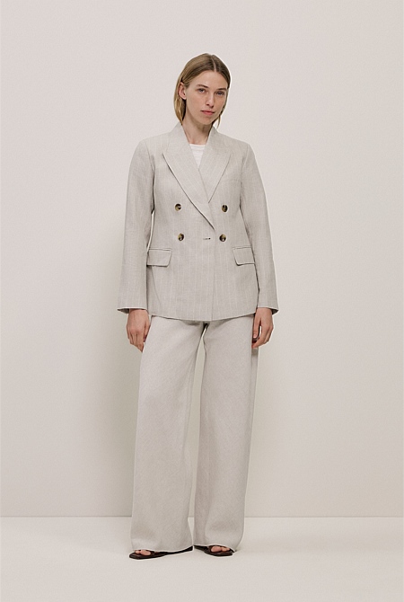 Yarn Dyed Linen Bias Pant Yarn Dyed Linen Bias Pant
