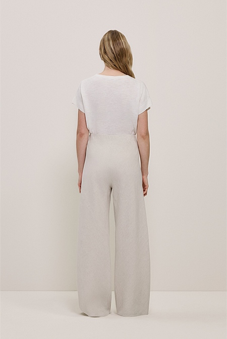 Yarn Dyed Linen Bias Pant Yarn Dyed Linen Bias Pant