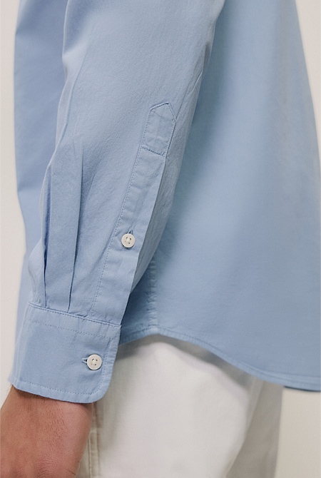 Garment Dyed Cotton Twill Shirt Garment Dyed Cotton Twill Shirt