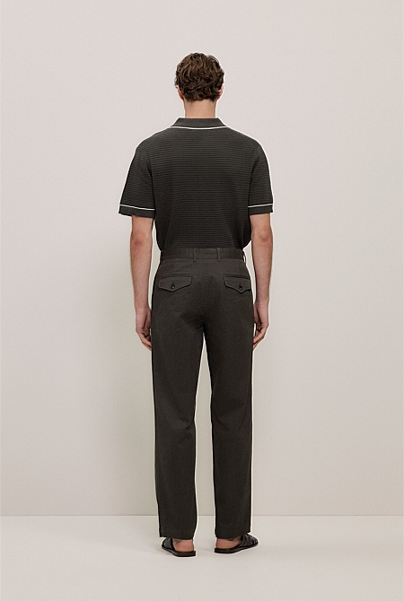 Cotton Twill Tailored Pant Cotton Twill Tailored Pant