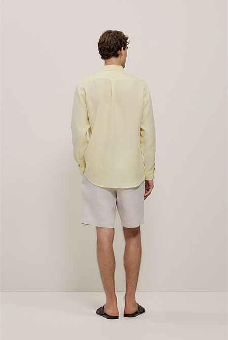 Regular Fit Linen Classic Long Sleeve Shirt Regular Fit Linen Classic Long Sleeve Shirt