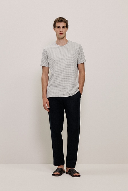 Jacquard Cotton Textured T-shirt Jacquard Cotton Textured T-shirt