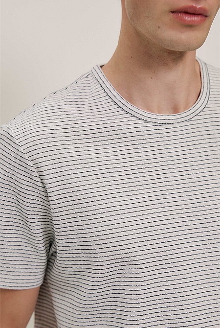 Jacquard Cotton Textured T-shirt Jacquard Cotton Textured T-shirt