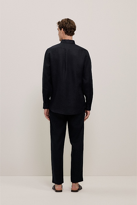 Regular Fit Linen Classic Long Sleeve Shirt Regular Fit Linen Classic Long Sleeve Shirt