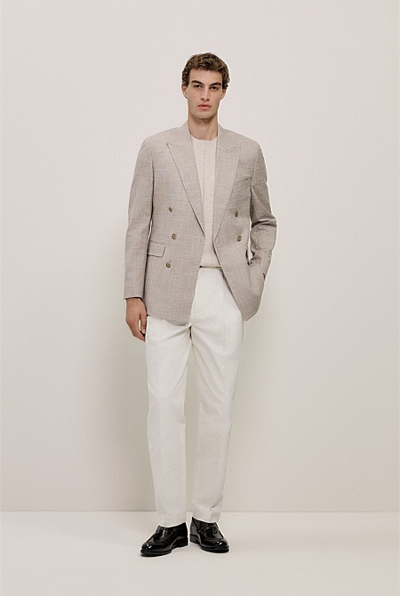Cotton Blend Pleat Front Pant Cotton Blend Pleat Front Pant