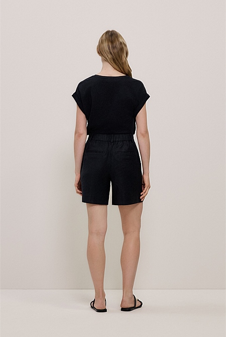 Stretch Linen Blend Short Stretch Linen Blend Short