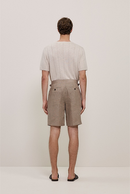 Yarn Dyed Linen Tailored Short Yarn Dyed Linen Tailored Short