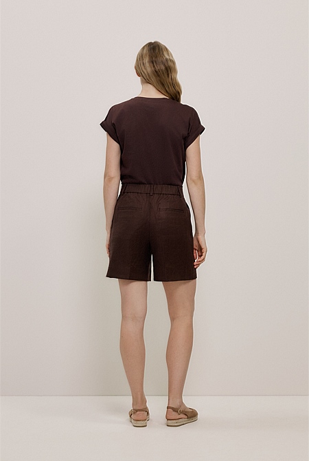 Stretch Linen Blend Short Stretch Linen Blend Short