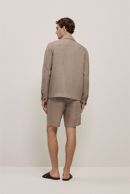 Yarn Dyed Linen Twin Pocket Jacket Yarn Dyed Linen Twin Pocket Jacket