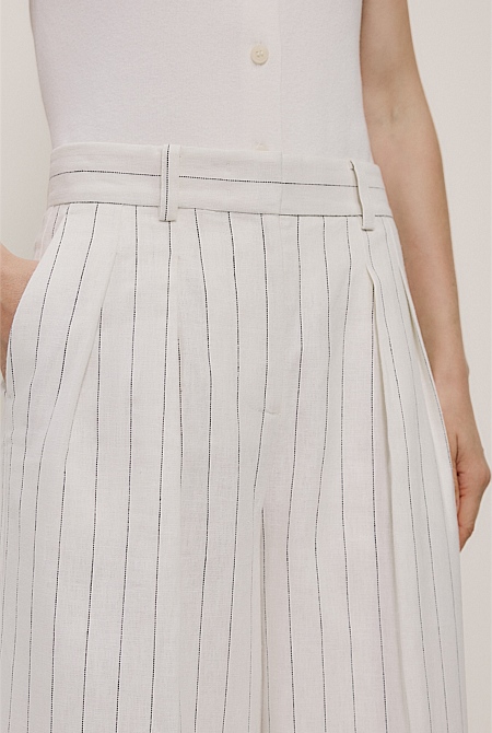 Linen Cotton Pinstripe Pant Linen Cotton Pinstripe Pant