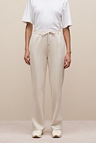Ponte Pintucked Wide Leg Pant