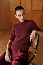Boucle Mock Neck
