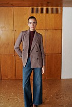 Puppytooth Ponte Double Breasted Blazer