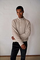 Merino Nep Half Zip Pullover