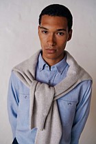 Brushed Cotton Melange Shirt