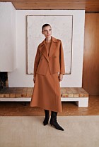 Double Faced Wool Skirt