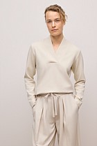 Jacquard Shawl Neck Sweat