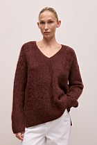 Brushed Alpaca Relaxed V Knit