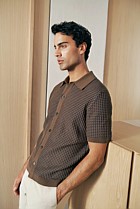 Jacquard Geo Knit Shirt