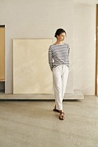 Australian Cotton Breton Stripe Long Sleeve T-shirt