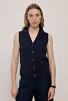 Cotton Cashmere Knit Vest
