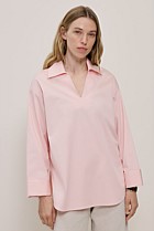 Poplin Relaxed Longline Shirt