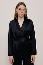 Satin Relaxed Tailored Jacket
