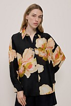 Caelia Linen Silk Relaxed Shirt
