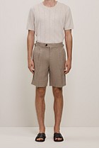 Yarn Dyed Linen Tailored Short