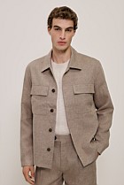 Yarn Dyed Linen Twin Pocket Jacket
