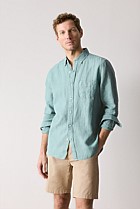 Regular Fit Delave Linen Long Sleeve Shirt