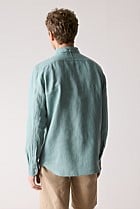 Regular Fit Delave Linen Long Sleeve Shirt