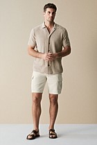 Linen Cotton Utility Short