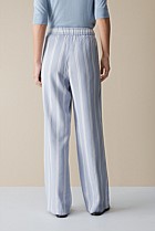 Yarn Dyed Stripe Wide Leg Pant