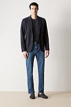 Regular Fit Stretch Pique Blazer