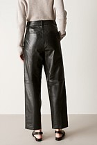 Leather Pleat Front Pant