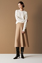 Merino Blend Forward Shoulder Seam Relaxed Crew