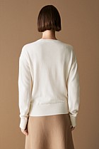 Merino Blend Forward Shoulder Seam Relaxed Crew