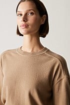 Merino Blend Forward Shoulder Seam Relaxed Crew