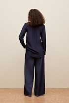Silk Concealed Placket Shirt