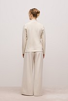 Ponte Drawcord Wide Leg Pant