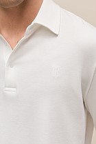 Micro Pique Monogram Long Sleeve Polo