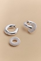 Rava Drop Hoop Earrings